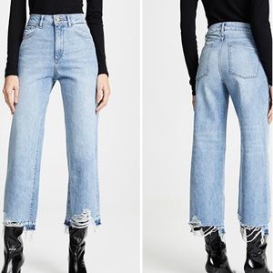 DL1961 Hepburn High Rise Wide Leg Jeans